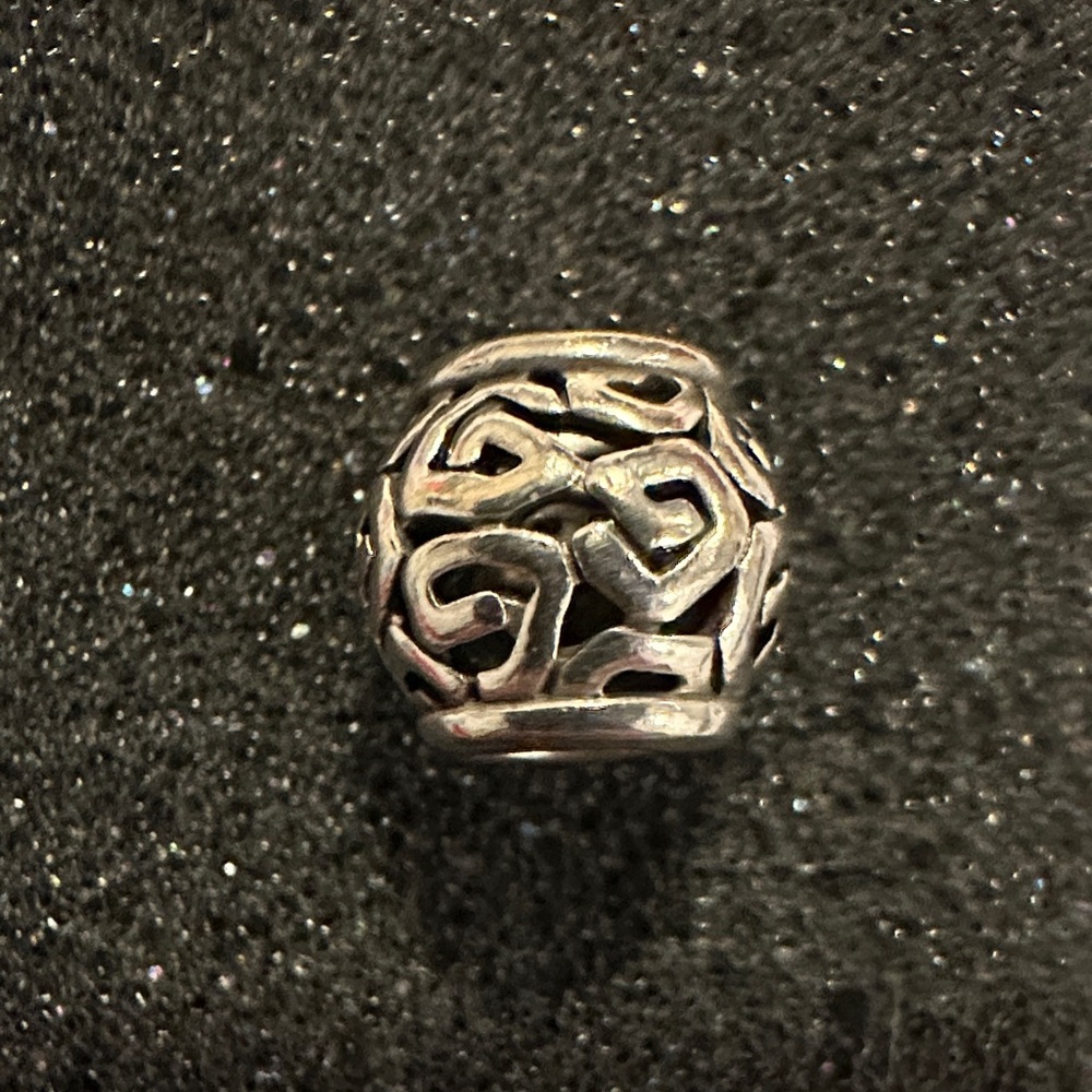 Silver Heart Charm Bead